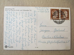 Deutschland WW2 / Königsberg Nm. - Blick Auf Marien-Kirche Und Schwedter Tor, 1943. ( Hitler Stamp ) - Neumark