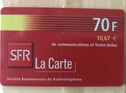 REUNION  -  Recharge SFR  -  70 F (10,67 Euros) - Reunión