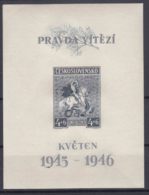 Czechoslovakia 1946 Mi#Block 8 Mint Never Hinged - Nuevos