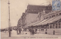14. CABOURG . CPA. LE CASINO ET LE BOULEVARD DES ANGLAIS. . ANNÉE 1928 + TEXTE - Cabourg