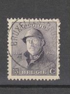 COB 169 Oblitération Centrale BRUXELLES A - 1919-1920  Cascos De Trinchera