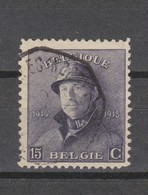 COB 169 Oblitération Télégraphe BRUXELLES Nord - 1919-1920  Cascos De Trinchera