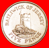 + GREAT BRITAIN (1998-2013):  JERSEY ★ 5 PENCE 1998 TOWER MINT LUSTER!LOW START ★ NO RESERVE! - Jersey