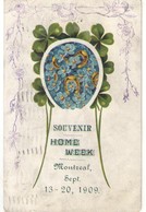 Carte Postale Ancienne/SouvenirHome Week / Equitation /Tréfles Et Fer à Cheval Montréal/ Canada /Saxony/ 1909      CFA44 - Demonstrationen