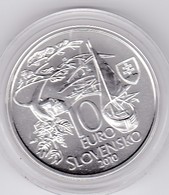 10 EURO, Argent, 2010. 150 Ans De Martin Kukucin. Superbe. - Slovaquie