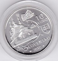 10 EURO, Argent, 2010. Eglises En Bois Slovaques. Patrimoine Mondial De L' UNESCO. Superbe. - Slowakije