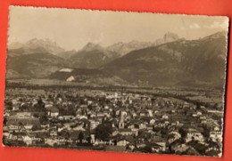 PCK-06 Monthey Vue Générale Et Les Diablerets.  Cachet Choex 1936.  Sartori 2358 - Monthey