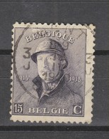 COB 169 Oblitération Centrale GENT 3J - 1919-1920 Roi Casqué