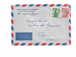 1955 Grand Hotel De L'europe Bad Gastein Austria Par Avion - Franking Machines (EMA)