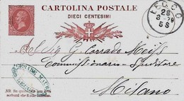 Intero C4 ; Lecco 28-3-1879 - Stamped Stationery