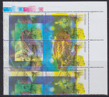 CUBA 2019 Frog Owl 6-BLOCK ERROR:messy Print Doubled - Geschnittene, Druckproben Und Abarten