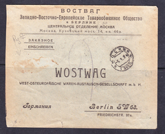 SC -19-59. R- LETTER FROM MOSCOW TO GERMANY. 1924 YEAR. - Briefe U. Dokumente