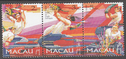 MACAU, MACAO, 1997,Drunken Dragon Festival, Set 3 V, MNH,   (**) - Unused Stamps