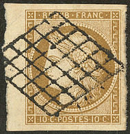 No 1b, Bdf, Obl Grille, Superbe - 1849-1850 Cérès