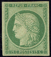 * No 2, Vert, Vert, Jolie Pièce. - TB. - RR - 1849-1850 Cérès