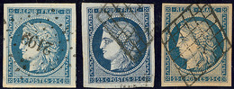 Nos 4, 4a, 4b, Ex Choisis. - TB - 1849-1850 Cérès