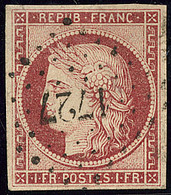 No 6, Obl Pc 1727, Jolie Pièce. - TB - 1849-1850 Cérès