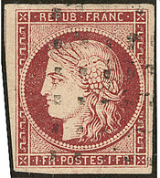 No 6, Obl Gros Points, Jolie Pièce. - TB. - R - 1849-1850 Ceres