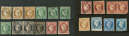 Lot. 1849-1854, Nuances Et Obl Diverses. - TB, B Ou Pd - 1849-1850 Ceres