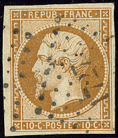 No 9, Bistre Jaune, Obl Pc 1727. - TB - 1852 Louis-Napoleon