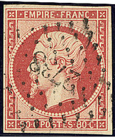 Vermillonné. No 17Ad. - TB - 1853-1860 Napoléon III