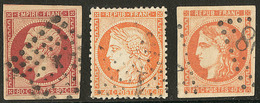 Nos 17Ad, 38d, 48. - TB - 1853-1860 Napoléon III.