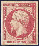 * No 17B, Rose, Très Frais. - TB. - R - 1853-1860 Napoleone III