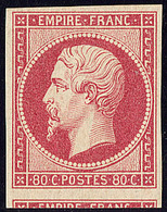 * No 17Ba, Rose Vif, Un Voisin, Superbe. - RR - 1853-1860 Napoléon III