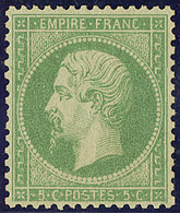 ** No 20, Vert, Très Frais Et Bien Centré. - TB - 1862 Napoleon III