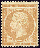 * No 21, Bistre, Très Frais. - TB. - R - 1862 Napoléon III.