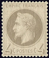 ** No 27B, Gris, Très Frais Et Bien Centré. - TB - 1863-1870 Napoleone III Con Gli Allori