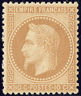 ** No 28B, Bistre, Très Frais. - TB - 1863-1870 Napoleon III Gelauwerd