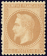 ** No 28B, Bistre, Très Frais. - TB - 1863-1870 Napoleon III With Laurels