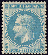 ** No 29B, Bleu, Très Frais. - TB - 1863-1870 Napoléon III Con Laureles