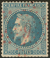 No 29B (pd), Obl étoile "9" Rouge. - TB - 1863-1870 Napoléon III. Laure