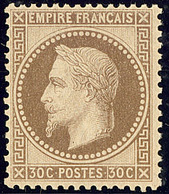 ** No 30, Brun, Très Frais Et Centré. - TB. - R - 1863-1870 Napoléon III Lauré