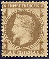 * No 30, Pelurage Au Verso Mais Très Frais Et TB D'aspect - 1863-1870 Napoleon III With Laurels