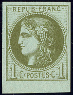 ** No 39C, Olive, Bdf, Très Frais. - TB - 1870 Bordeaux Printing