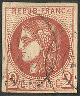 No 40Ba, Obl Cad Type 15. - TB - 1870 Ausgabe Bordeaux