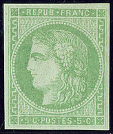 ** No 42B, Vert-jaune, Très Frais. - TB - 1870 Ausgabe Bordeaux