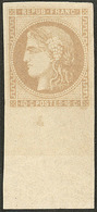 * No 43Ab, Bistre Verdâtre, Grand Bdf, Très Frais. - TB. - R - 1870 Bordeaux Printing