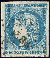 No 44B, Obl Ambulant "BP 2°", Jolie Pièce. - TB - 1870 Bordeaux Printing