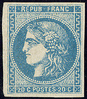 ** No 46A, Bleu, Superbe. - R - 1870 Ausgabe Bordeaux