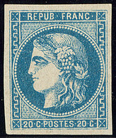 * No 46B, Bleu, Très Frais. - TB. - R - 1870 Bordeaux Printing