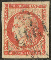 No 48d, Rouge Sang Clair. - TB - 1870 Emission De Bordeaux