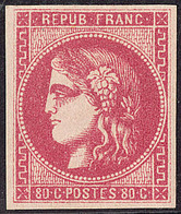 * No 49b, Rose Vif, Très Frais. - TB - 1870 Emission De Bordeaux