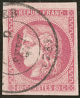 Oblitérations. Cad 17. No 49a. - TB - 1870 Bordeaux Printing