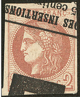 Oblitérations. Impression Typo. No 40B. - TB - 1870 Ausgabe Bordeaux