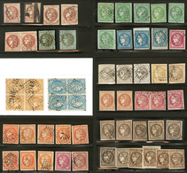 Lot. 1870-1871, Valeurs, Nuances Et Obl Diverses. - TB, B Ou Pd - 1870 Emission De Bordeaux