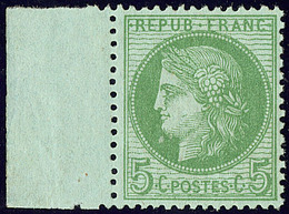 ** No 53, Vert-jaune, Bdf, Très Frais. - TB - 1871-1875 Cérès